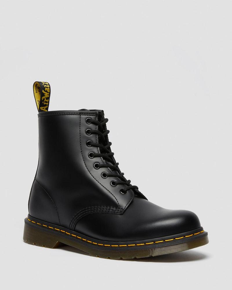 Women\'s Dr Martens 1460 Smooth Leather Lace Up Boots Black | AU 209SGL